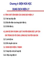 chương 4 điện hóa học dung dịch điện ly