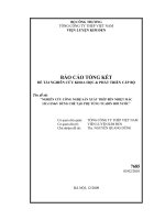 Nghiên cứu công nghệ sản xuất thép bền nhiệt mác 15Crr11MoV dùng chế tạo phụ tùng tuabin hơi nước
