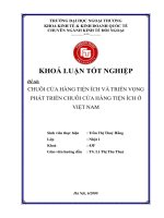 chuỗi cửa hàng tiện ích và triển vọng phát triển chuỗi cửa hàng tiện ích ở việt nam