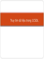 Truy tìm dữ liệu trong 1CSDL Data retrieval