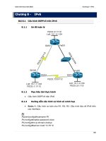 Chương 8: Cấu hình trên IP phiên bản 6 - Thực hành