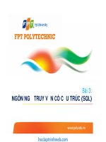 bài 3 ngôn ngữ truy vấn có cấu trúc (sql)