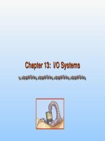 Chapter 13 Io systems