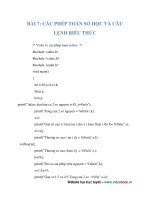 các câu lệnh gán biểu thức