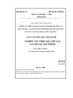 Nghiên cứu thiết kế chế tạo mạch tích hợp thụ động và tích cực siêu cao tần sử dụng phần mềm thiết kế mạch siêu cao tần và công nghệ gia công mạch dải nghiên cứu thiết kế, chế tạo các bộ lọc dải thông