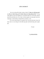 Tóm tắt LV  Nâng cao chất lượng dịch vụ chăm sóc khách hàng tại chi nhánh thông tin di động quảng bình