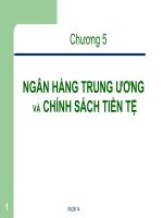 ngân hàng trung ương và chính sách tiền tệ