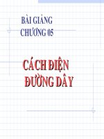 Bài giảng HIGH VOLTAGE - Chương 5 Cách điện đường dây - Kỹ thuật điện cao áp
