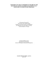 Tiêu chuẩn đánh giá hiệu trưởng các trường trung học cơ sở tại thành phố hải phòng  cơ sở xây dựng chương trình chiến lược
