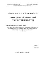 Đề tài : Tổng quan về đô thị hoá và phát triển đô thị Hà Nội