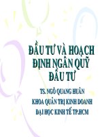 đầu tư và hoạch định ngân quỹ đầu tư