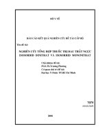Nghiên cứu quy trình chiết tách ent kauran ditecpenoit có tác dụng chống ung thư và chống viêm từ cây khổ sâm bắc bộ(croton tonkinersis gagnep, euphorbia ceal)
