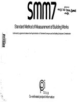 smm7, standard method of measurement of building works