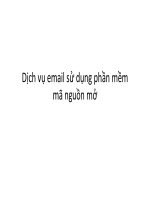 Dịch vụ Email sử dụng mã nguồn mở