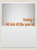 Chương 4 Mô hình dữ liệu quan hệ