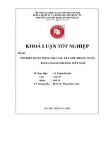 Tìm hiểu hoạt động cho vay trả góp trong ngân hàng ngoại thương việt nam