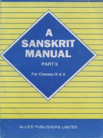 a sanskrit manual part 2
