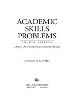 academic skills problems [electronic resource] direct assessment and intervention