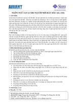 Ngôn ngữ java cho người mới bắt đầu