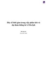 Dãy số thời gian trong việc phân tích và dự đoán thống kê về du lịch