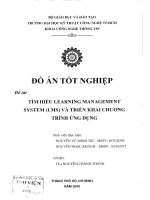 Tìm hiểu learning management system (LMS) và triển khai chương trình ứng dụng