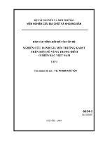 nghiên cứu đánh giá hiện trạng môi trường karst trên một số vùng trọng điểm ở miền bắc việt nam- tập 1