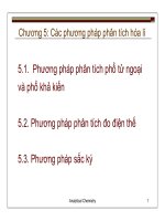 Bài giảng Cơ sở hóa phân tích môi trường: Chương 5