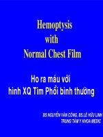 X- Quang : Ho ra máu