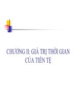 bài giảng môn thị trường chứng khoán đh ngoại thương chương 2 GIÁ TRỊ THỜI GIAN CỦA TIỀN TỆ