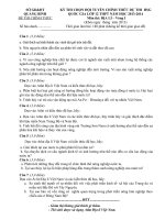 ĐỀ THI VÀ ĐÁP ÁN CHỌN ĐỘI TUYỂN CHÍNH THỨC DỰ THI  HSG QUỐC GIA LỚP 12 THPT NĂM HỌC 2013-2014 Môn thi: ĐỊA LÍ – Vòng I - Quảng Bình