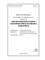 Nghiên cứu sản xuất và chuẩn hoá các sản phẩm huyết tương đạt tiêu chuẩn quốc tế dùng cho điều trị