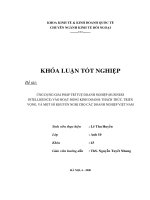 Khóa luận tốt nghiệp: Ứng dụng giải pháp trí tuệ doanh nghiệp vào hoạt động kinh doanh: Thách thức, triển vọng, và một số khuyến nghị cho các doanh nghiệp Việt Nam