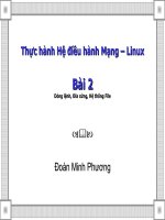 Bài 2a: Thực hành Hệ điều hành Mạng - Linux