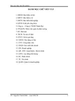 báo cáo kế toán chuyên đề