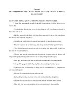 quản trị thương mại các yếu tố đầu vào  và dự trữ sản xuất của doanh nghiệp