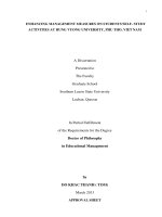 Nâng cao biện pháp quản lý hoạt động tự học của sinh viên Trường Đại học Hùng Vương