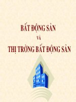 bất động sản và thị trường bất động sản