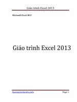 Microsoft excel 2013