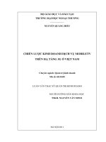 Đề tài : Chiến lược kinh doanh dịch vụ MobileTV trên hạ tầng 3g ở việt nam