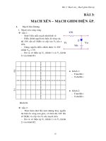 Bài 3 thực hành kĩ thuật xung - MẠCH XÉN – MẠCH GHIM ĐIỆN ÁP
