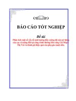 đề tài phân tích một số yếu tố ảnh hưởng đến cường độ nén nở hông của cọc xi măng đất tại công trình đường liên cảng cái mép – thị vải và đánh giá hiệu quả của phụ gia muội silic