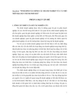 TÌNH HÌNH TÀI CHÍNH CÁC DOANH NGHIỆP VỪA VÀ NHỎ TRÊN ĐỊA BÀN TP HUẾ