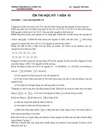 Ôn thi học kỳ 1 hóa 10