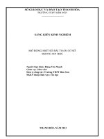 Một số bài toán mở rộng cơ sở trong Tin học