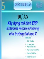 Xây dựng mô hình ERP cho trường đại học X