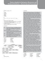 AK Flash on English for Mechanics KEYS