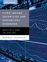 fixed income securities and derivatives handbook analysis and valuation