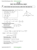 TOÁN CẤP 3 - CHUYÊN ĐỀ HÌNH HỌC KHÔNG GIAN