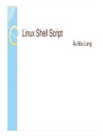 Lập trình Shell - Linux