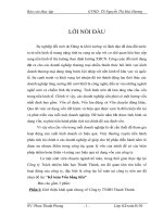 Báo cáo kiến tập vốn bằng tiền tại công ty TNHH Thanh Thảnh